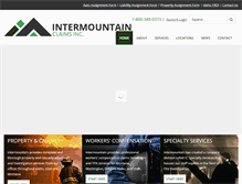 Tablet Screenshot of intermountainclaims.com